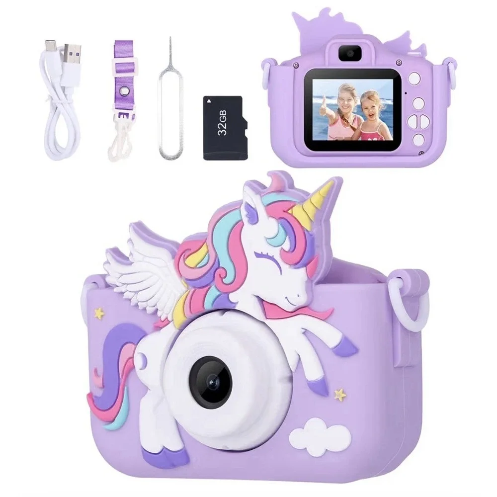Envyvip Unicorn Toys Camera for Kids Girls Age 3-8, Toddler Purple. [i]